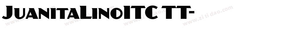 JuanitaLinoITC TT字体转换